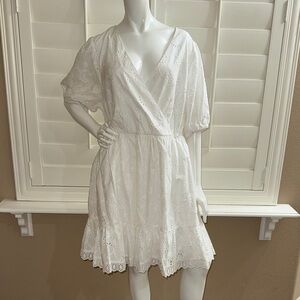 Torrid Skater Mini Dress Cloud Dancer